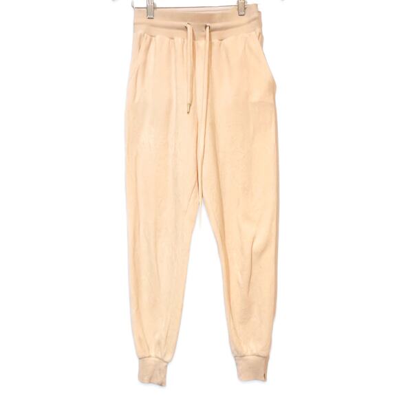 3 FOR $50! 🎁 TRUE RELIGION Velour Crop Sweatsuit Joggers in Pearl Sz. S - Picture 4 of 12